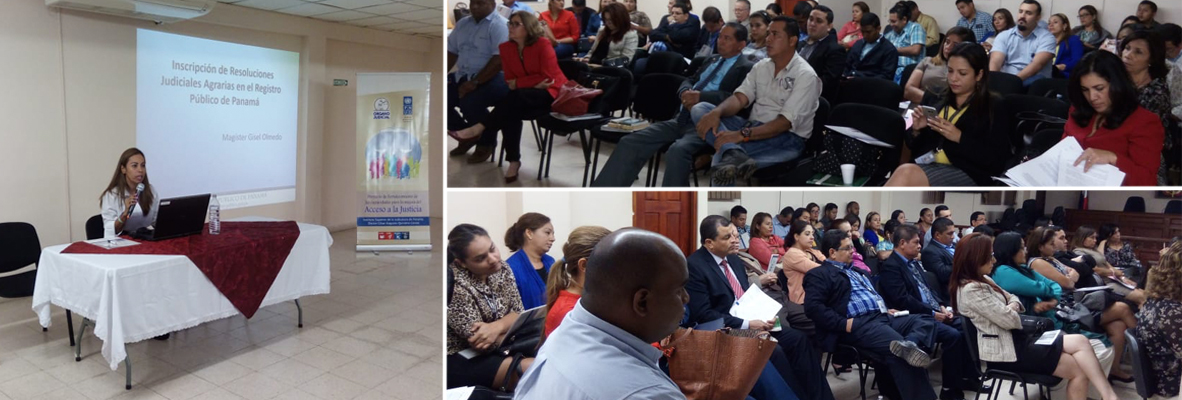 Registro Público de Panamá expone la “Inscripción de Resoluciones Judiciales Agrarias” ante funcionarios del Órgano Judicial Registro Público de Panamá expone la “Inscripción de Resoluciones Judiciales Agrarias” ante funcionarios del Órgano Judicial