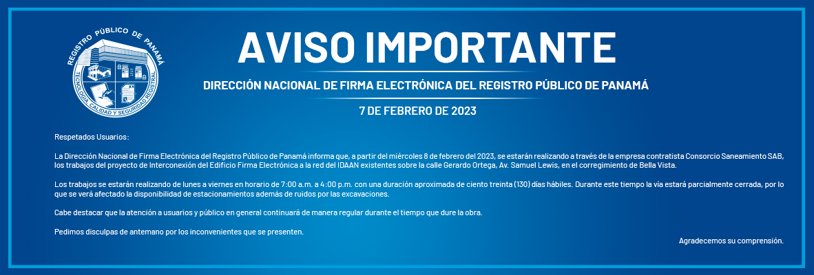 Aviso Importante