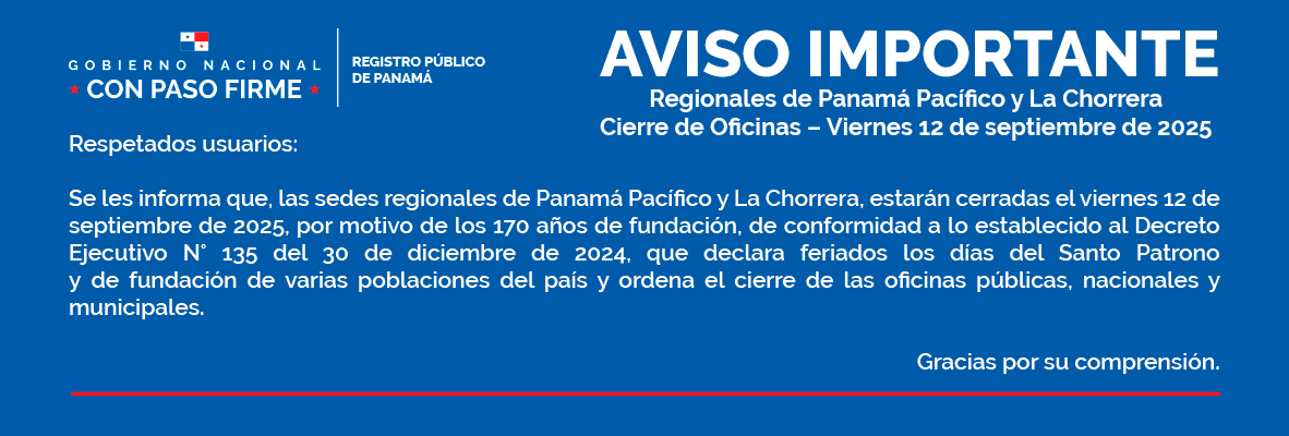 Cierre de oficina en la regional de La Chorrera y Panamá Pacífico