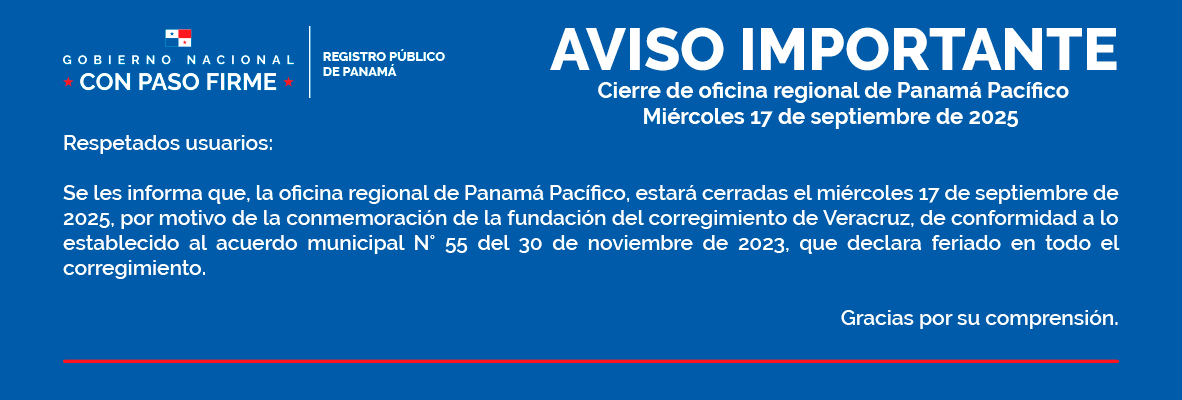 Cierre de oficina en la regional de Panamá Pacífico