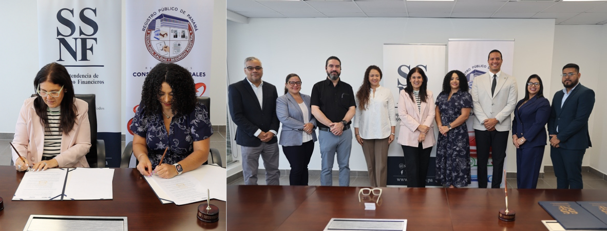 Registro Público y SSNF firman acuerdo de cooperación interinstitucional