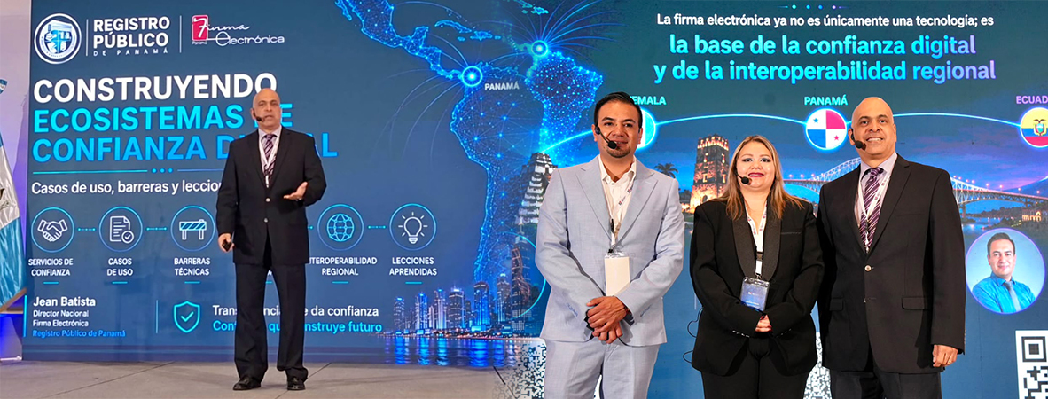 Registro Público participa en congreso regional sobre Servicios Electrónicos de Confianza