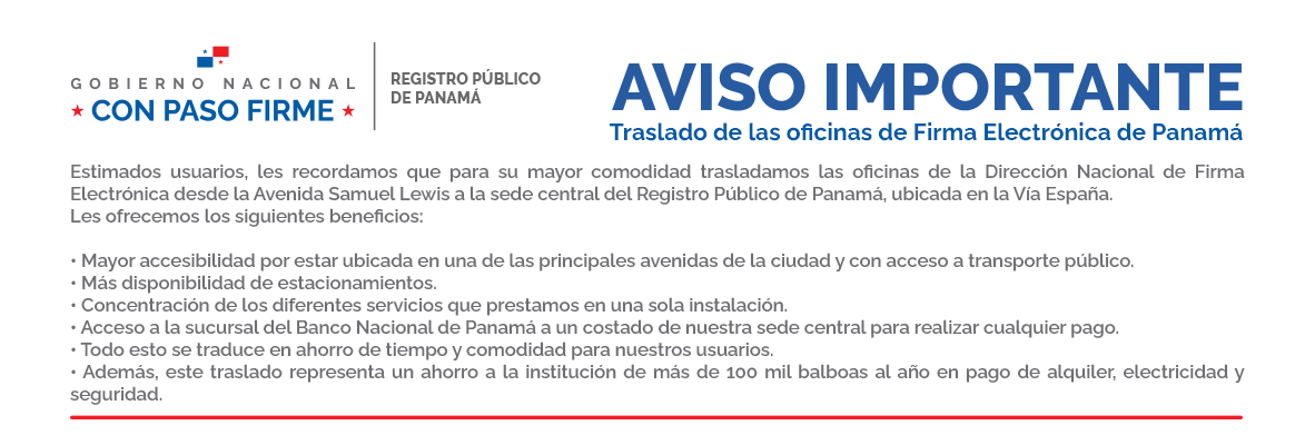 Aviso Importante - Traslado de las oficinas de la DNFE a la sede central