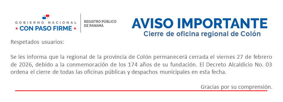 Cierre de oficina regional de Colón