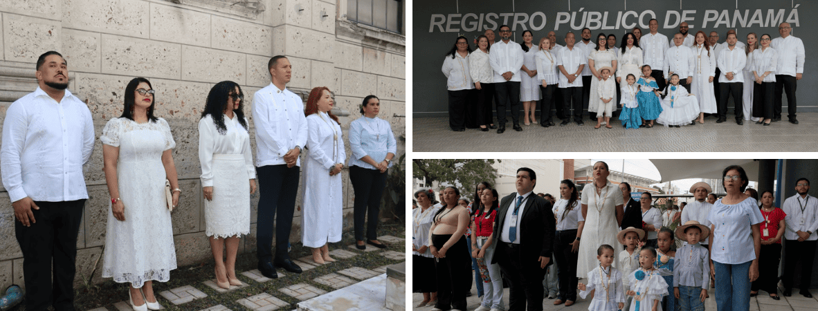 Con fervor patriótico, Registro Público rinde honor a la patria